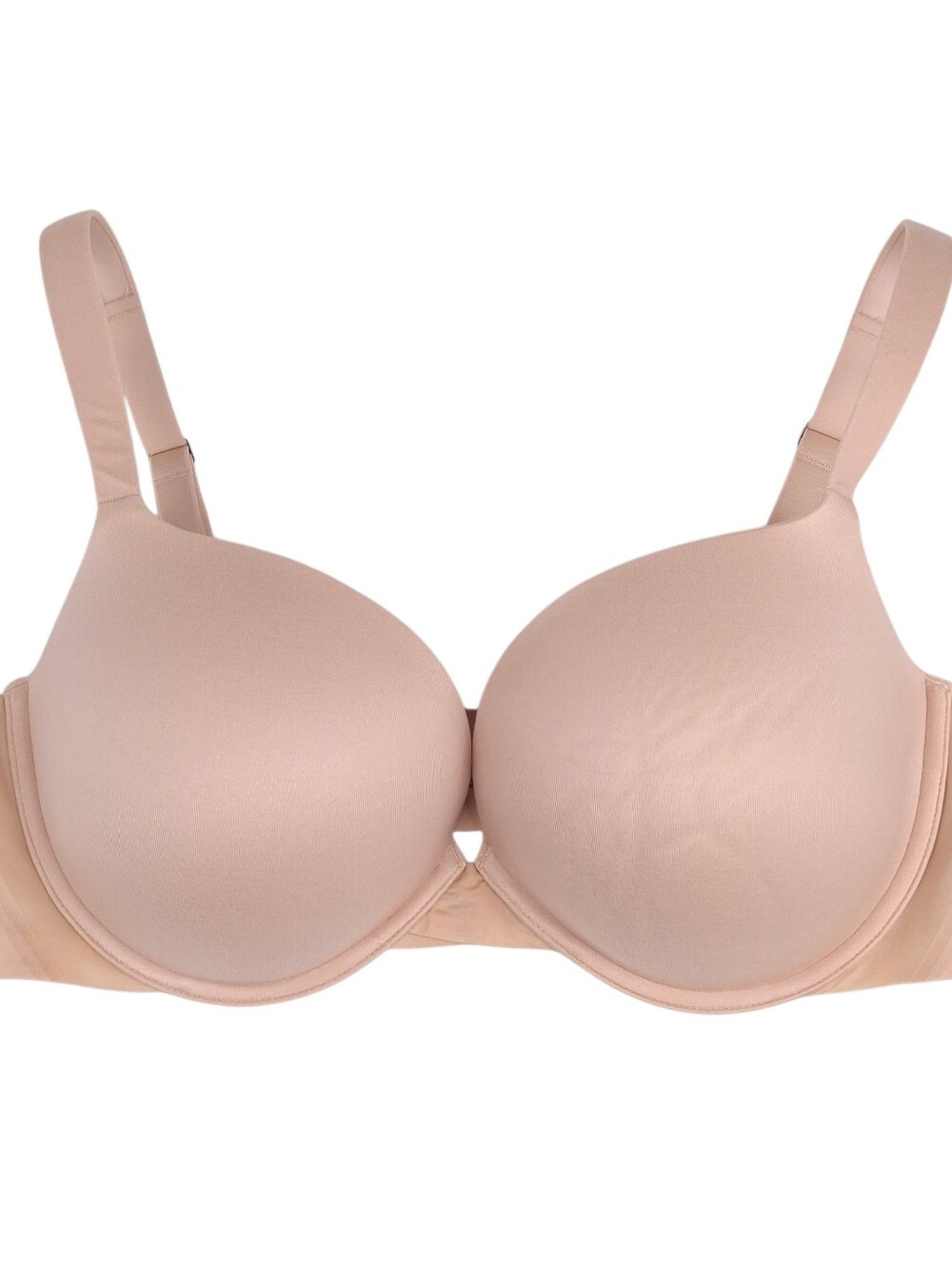 Spanx 38D Pillow Cup Signature Push Up Plunge Bra underwire smoothing beige nude